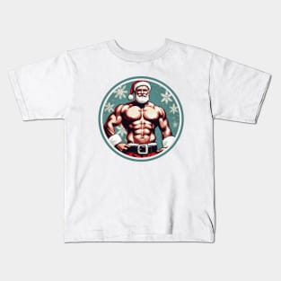 Muscle Santa Claus Kids T-Shirt